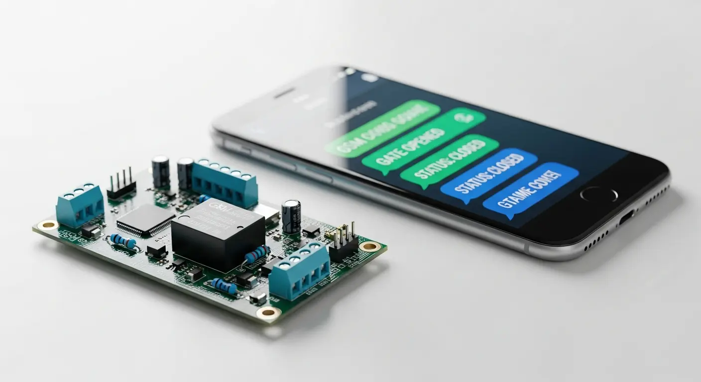 SMS-kommandon mellan smartphone och Callny G202 PLUS-modul